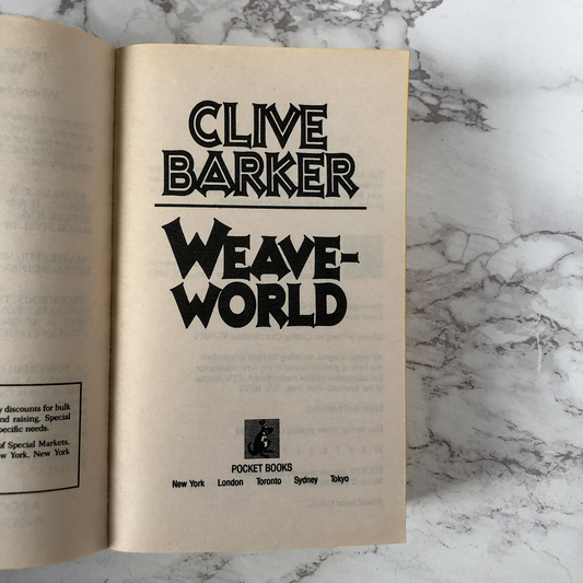 Weaveworld by Clive Barker [FIRST PAPERBACK PRINTING] - Bookshop Apocalypse