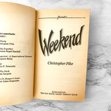 Weekend by Christopher Pike [1986 PAPERBACK] Point Horror #3