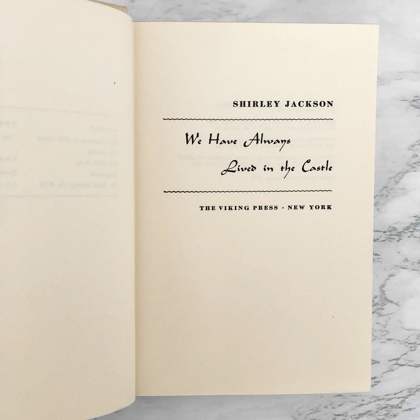 We Have Always Lived in the Castle by Shirley Jackson [FIRST EDITION / 1962]
