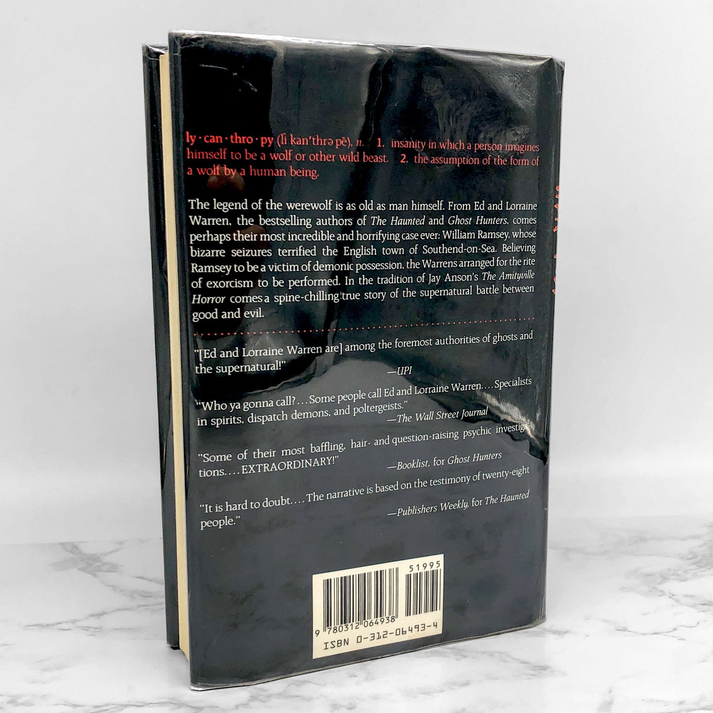 Werewolf by Ed and Lorraine Warren [FIRST EDITION • FIRST PRINTING] 1991