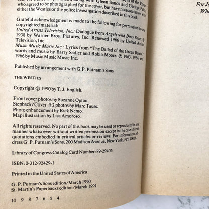 The Westies: Inside New York's Irish Mob by T.J. English [1991 PAPERBACK] - Bookshop Apocalypse