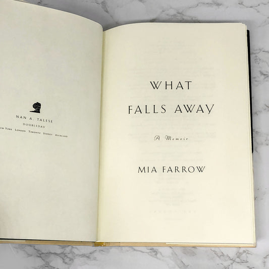 What Falls Away: A Memoir by Mia Farrow [FIRST EDITION / FIRST PRINTING]