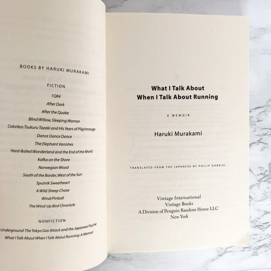 What I Talk About When I Talk About Running by Haruki Murakami [TRADE PAPERBACK]