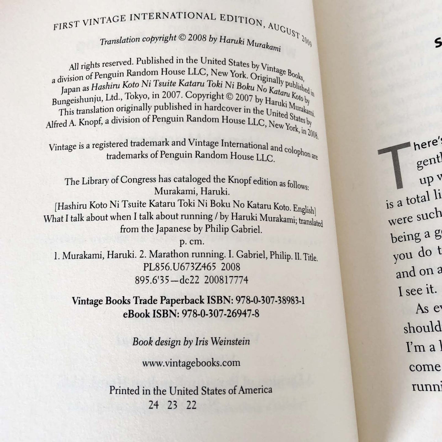 What I Talk About When I Talk About Running by Haruki Murakami [TRADE PAPERBACK]