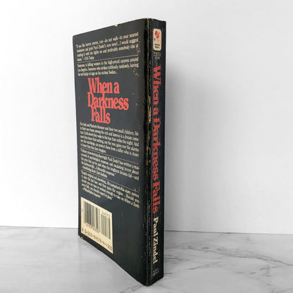 When a Darkness Falls by Paul Zindel [FIRST PAPERBACK PRINTING / 1985]