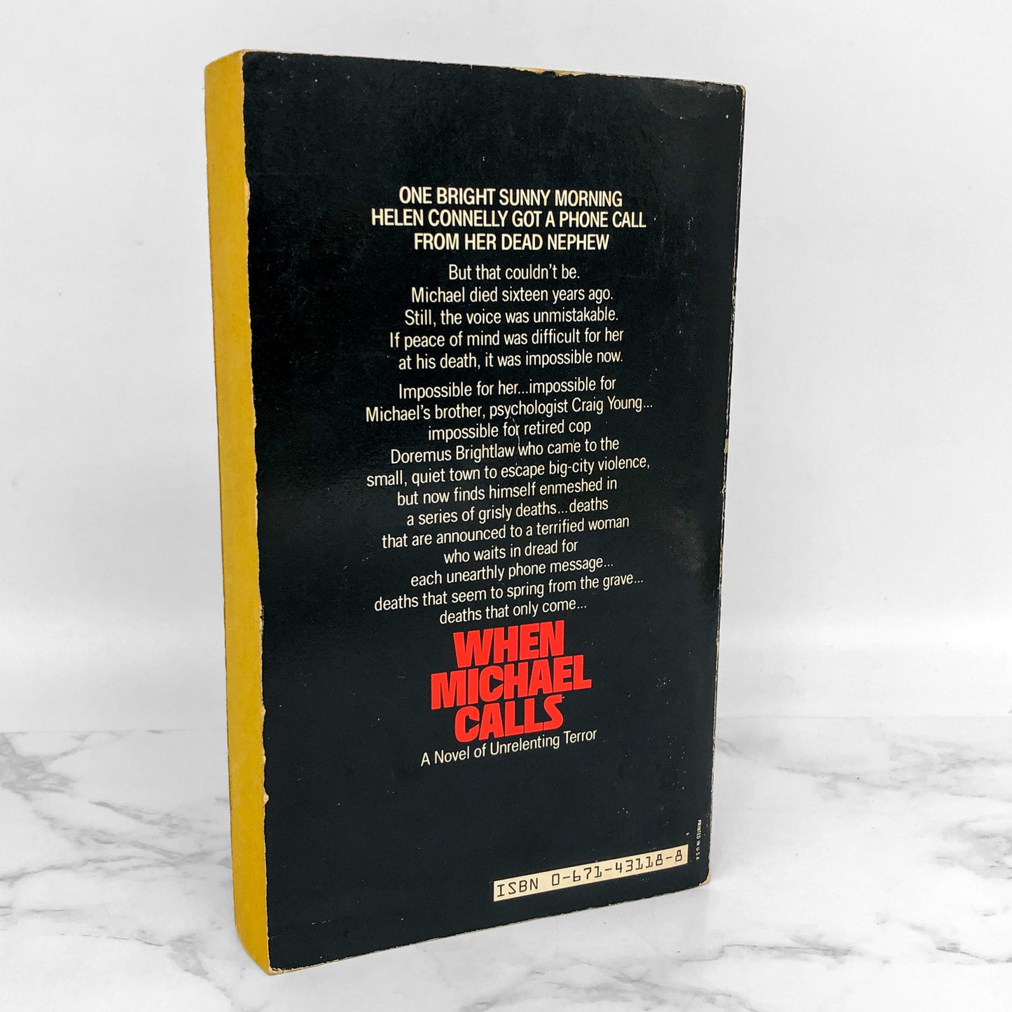 When Michael Calls by John Farris [1981 PAPERBACK] intro by Stephen King