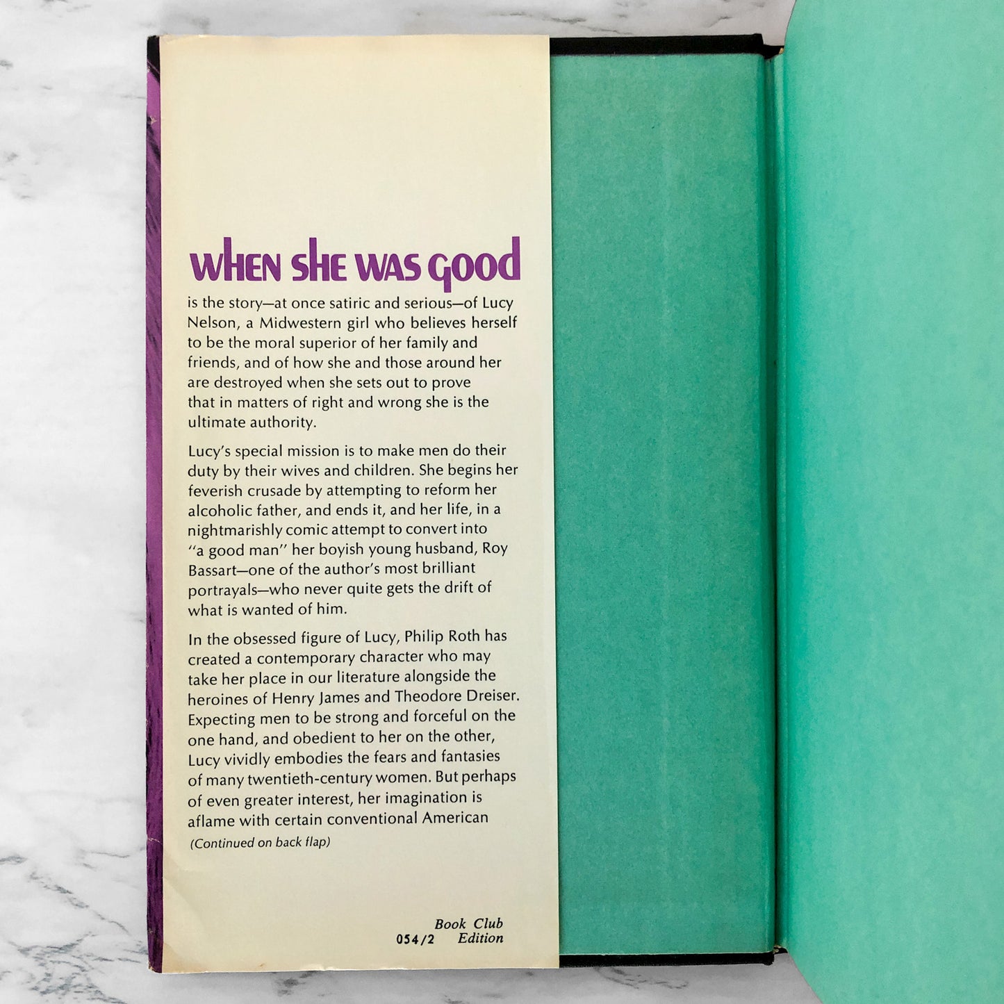 When She Was Good by Philip Roth [FIRST BOOK CLUB EDITION / 1967]