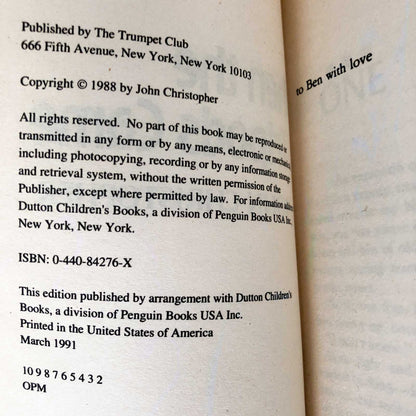 When the Tripods Came by John Christopher [1991 PAPERBACK]