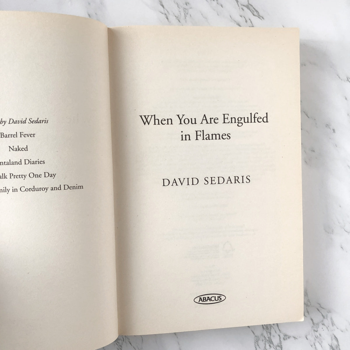 When You Are Engulfed in Flames by David Sedaris [UK TRADE PAPERBACK] - Bookshop Apocalypse
