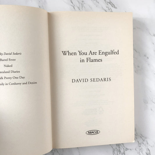 When You Are Engulfed in Flames by David Sedaris [UK TRADE PAPERBACK] - Bookshop Apocalypse