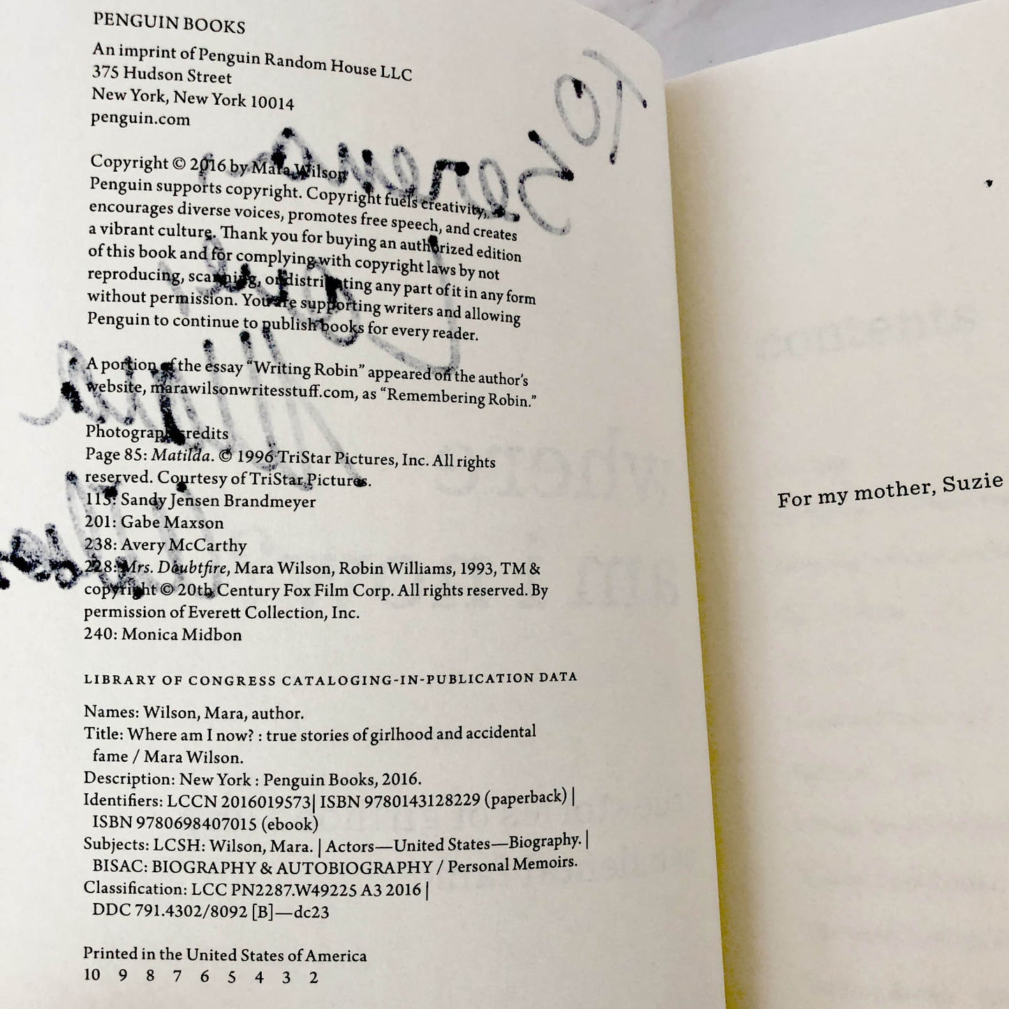 Where Am I Now? by Mara Wilson SIGNED! [TRADE PAPERBACK]