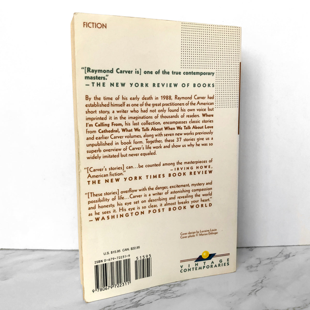 Where I'm Calling From by Raymond Carver [TRADE PAPERBACK / 1989] - Bookshop Apocalypse