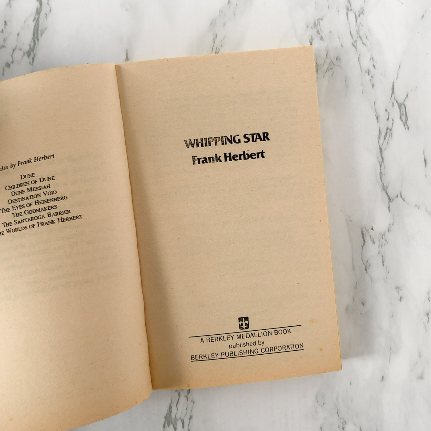 Whipping Star by Frank Herbert [1977 PAPERBACK]