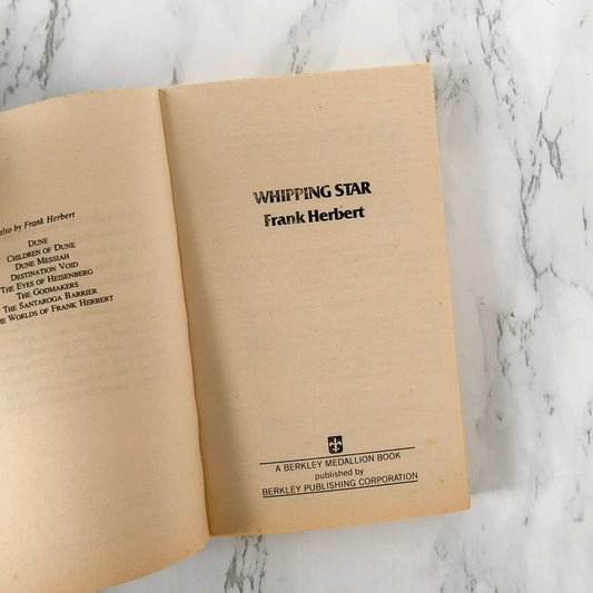 Whipping Star by Frank Herbert [1977 PAPERBACK]