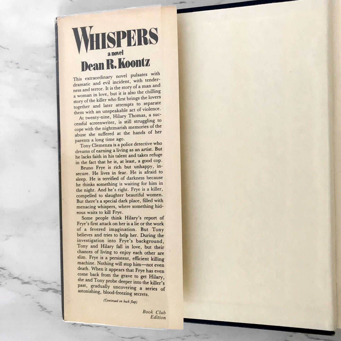 Whispers by Dean Koontz SIGNED! [FIRST BOOK CLUB EDITION / 1980]