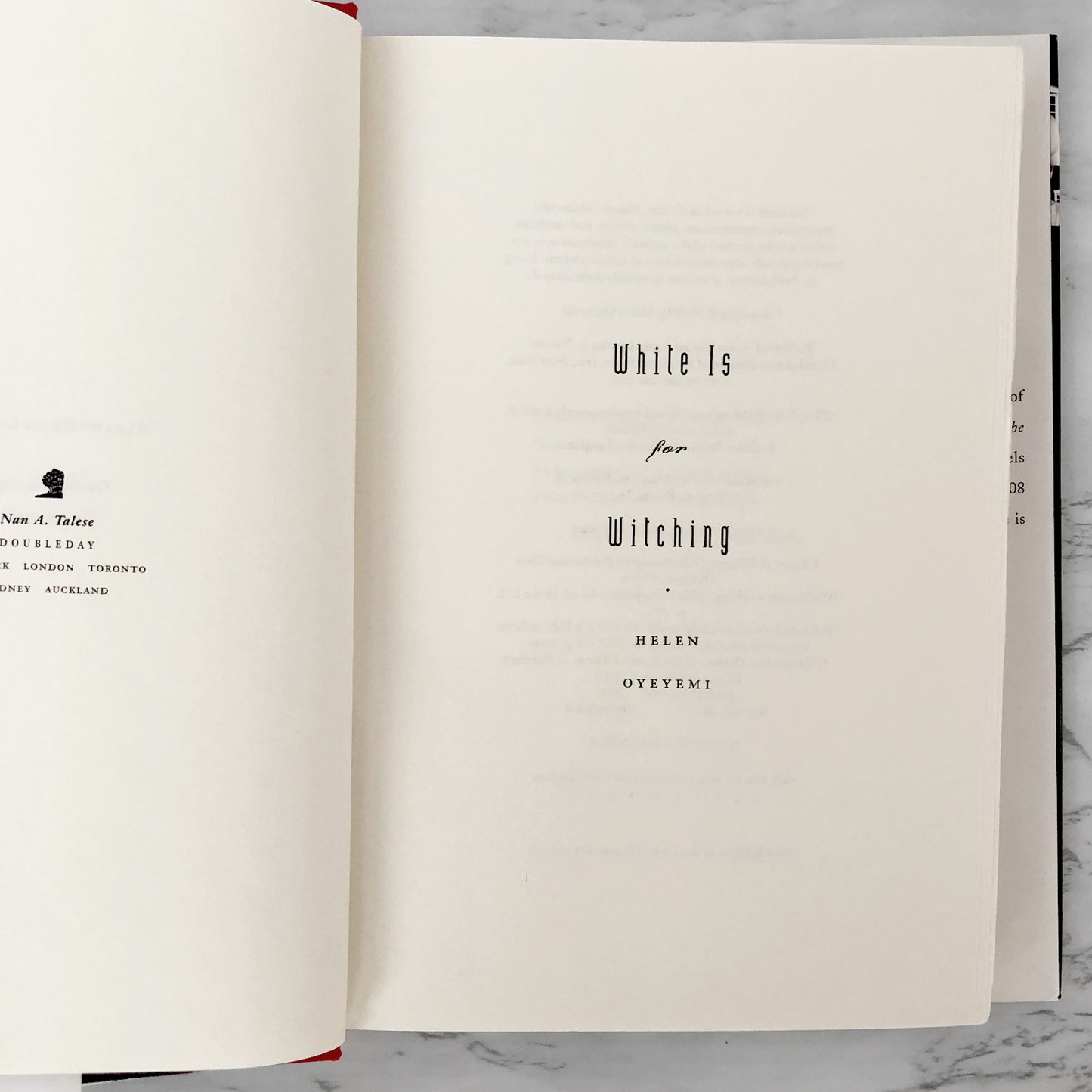 White is For Witching by Helen Oyeyemi [FIRST EDITION / FIRST PRINTING] 2009