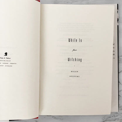 White is For Witching by Helen Oyeyemi [FIRST EDITION / FIRST PRINTING] 2009