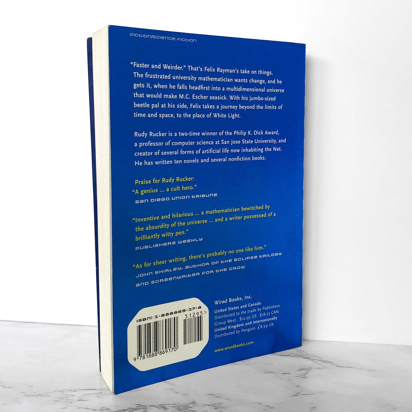 White Light by Rudy Rucker [TRADE PAPERBACK] 1997 • Hardwired