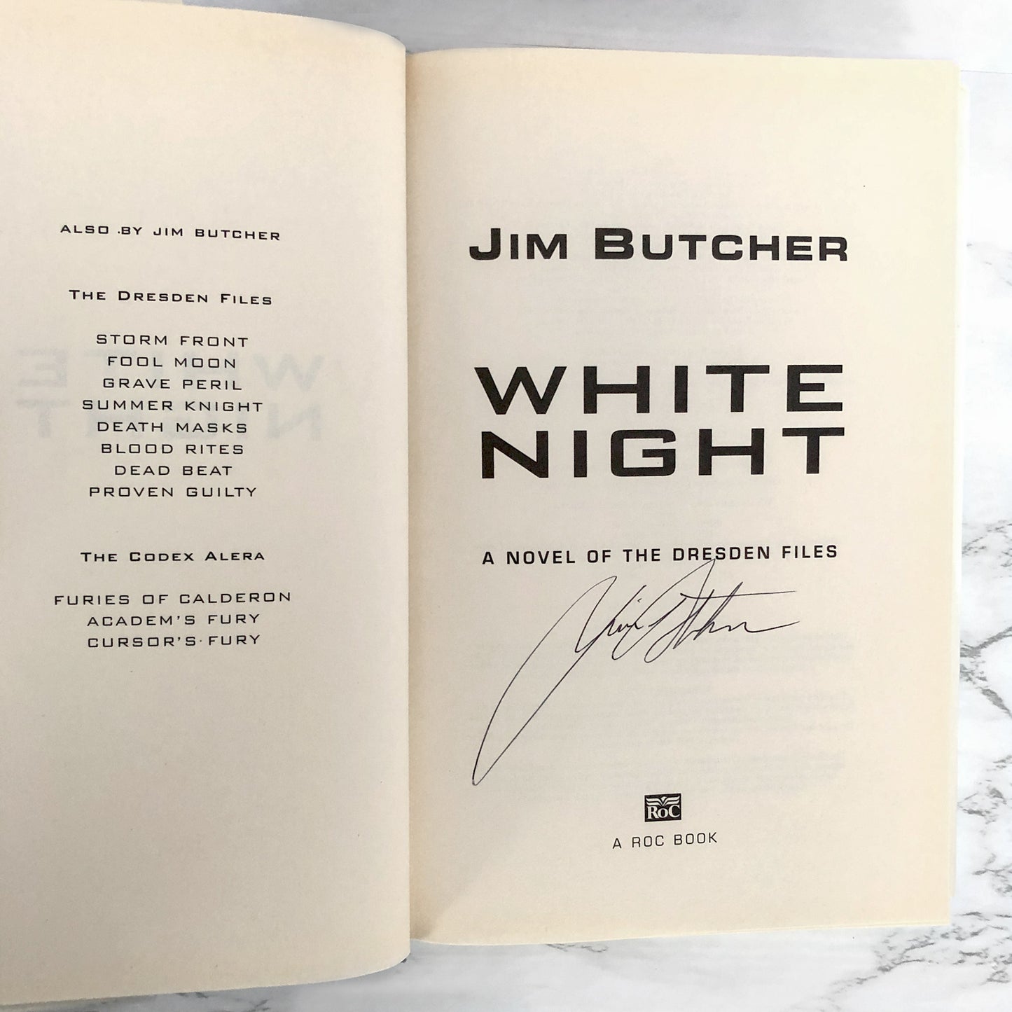 White Night by Jim Butcher SIGNED! [FIRST EDITION • FIRST PRINTING] 2007