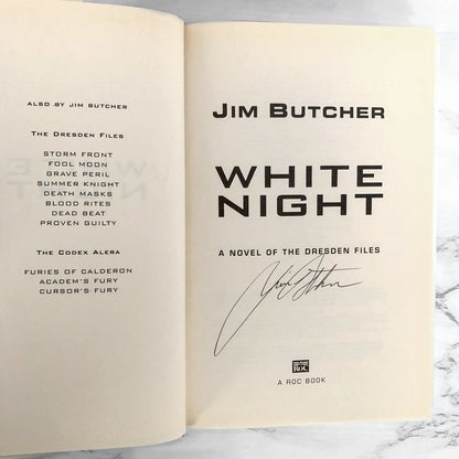 White Night by Jim Butcher SIGNED! [FIRST EDITION • FIRST PRINTING] 2007