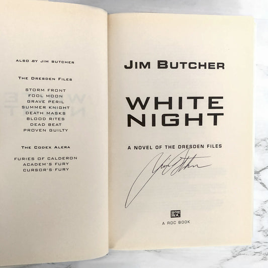 White Night by Jim Butcher SIGNED! [FIRST EDITION • FIRST PRINTING] 2007