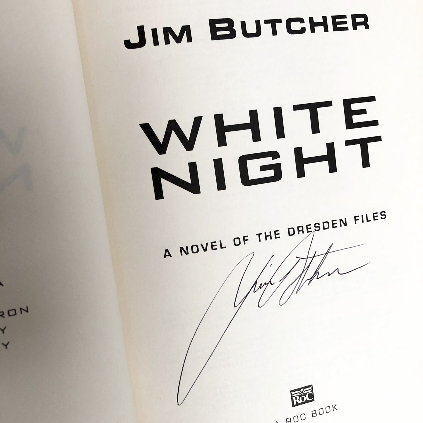 White Night by Jim Butcher SIGNED! [FIRST EDITION • FIRST PRINTING] 2007