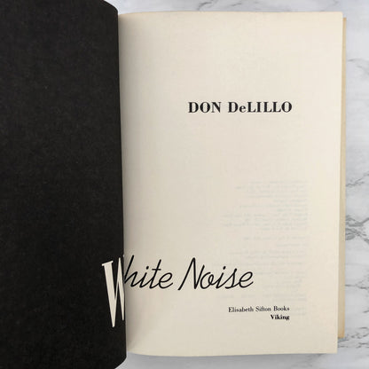 White Noise by Don Delillo [FIRST BOOK CLUB EDITION / 1985]