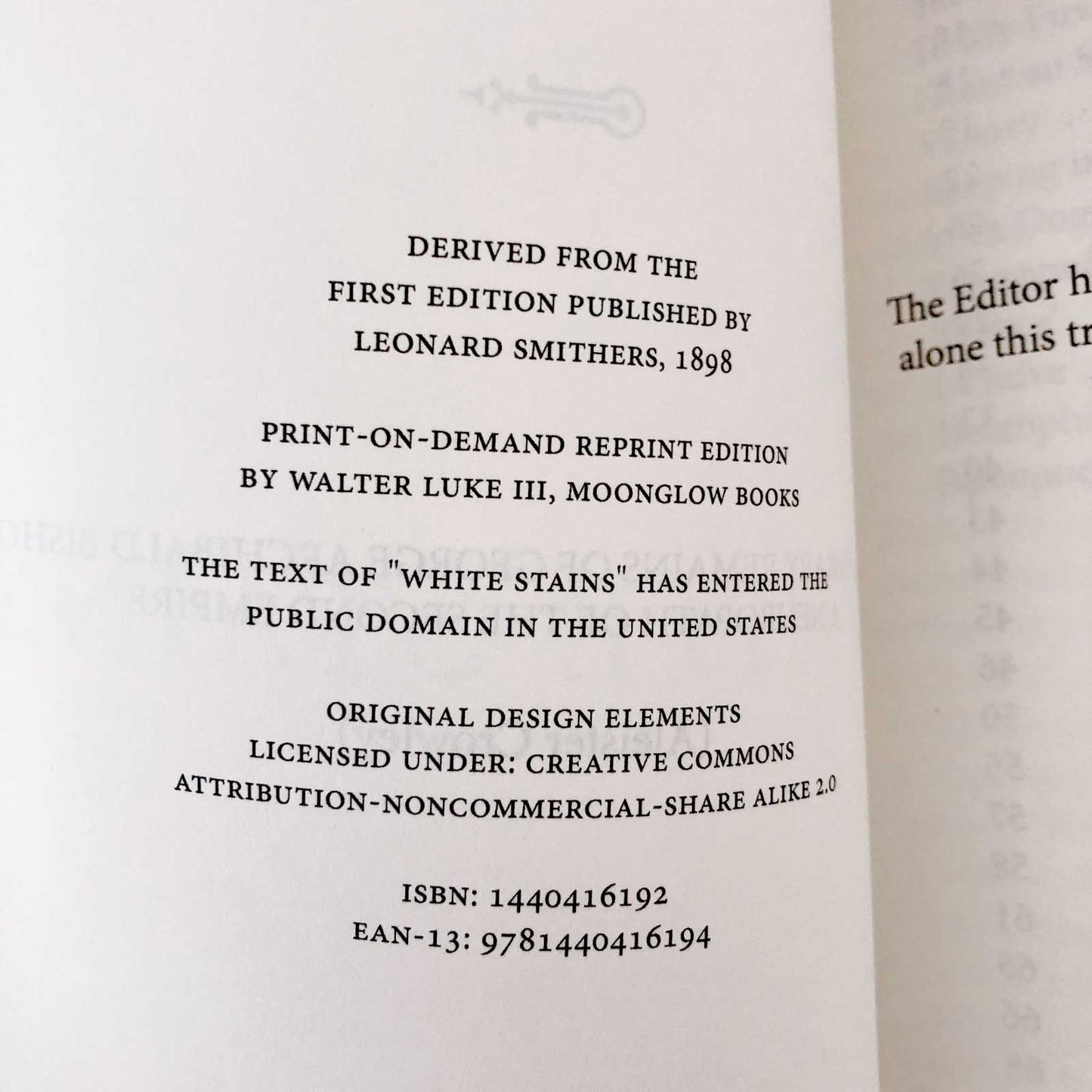 White Stains by Aleister Crowley [TRADE PAPERBACK] ❧ 2008