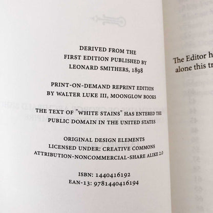 White Stains by Aleister Crowley [TRADE PAPERBACK] ❧ 2008