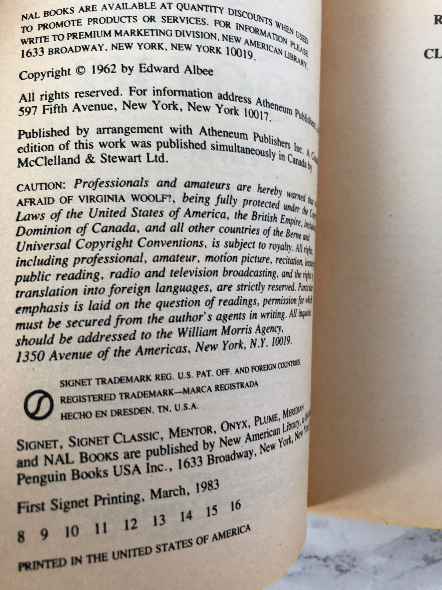 Who's Afraid of Virginia Woolf? by Edward Albee - Bookshop Apocalypse