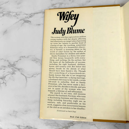 Wifey: An Adult Novel by Judy Blume [1978 HARDCOVER]