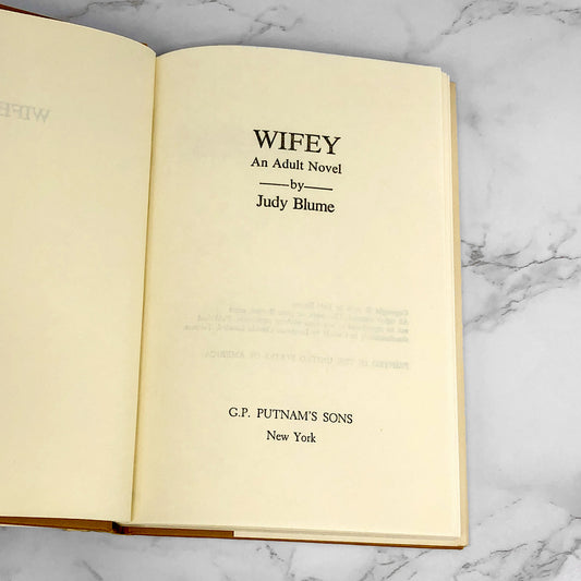 Wifey: An Adult Novel by Judy Blume [1978 HARDCOVER]