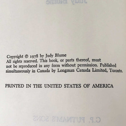 Wifey: An Adult Novel by Judy Blume [1978 HARDCOVER]