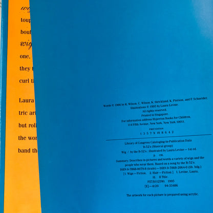 Wig! by The B-52's & Laura Levine [FIRST EDITION] - Bookshop Apocalypse