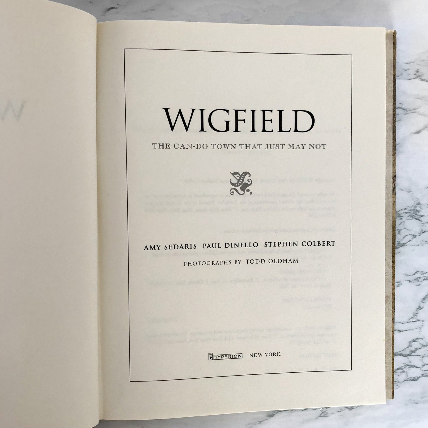 Wigfield by Amy Sedaris, Stephen Colbert & Paul Dinello [FIRST EDITION] 2003