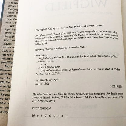 Wigfield by Amy Sedaris, Stephen Colbert & Paul Dinello [FIRST EDITION] 2003
