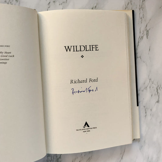 Wildlife by Richard Ford SIGNED! [FIRST EDITION] - Bookshop Apocalypse