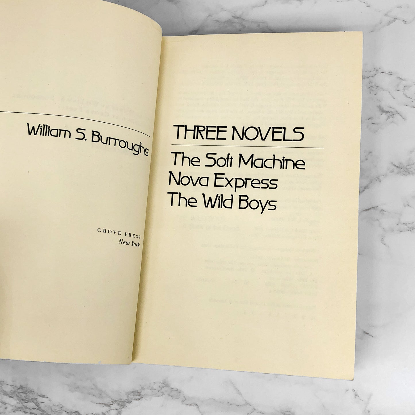 The Soft Machine, Nova Express & The Wild Boys: Three Novels by William S. Burroughs [1988 TRADE PAPERBACK]