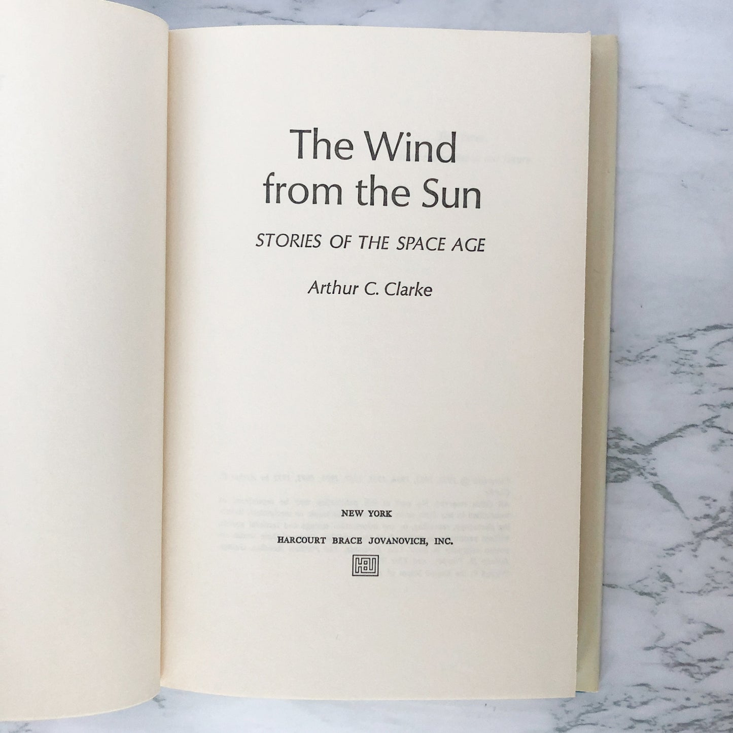 The Wind From the Sun by Arthur C. Clarke [FIRST BOOK CLUB EDITION / 1972]