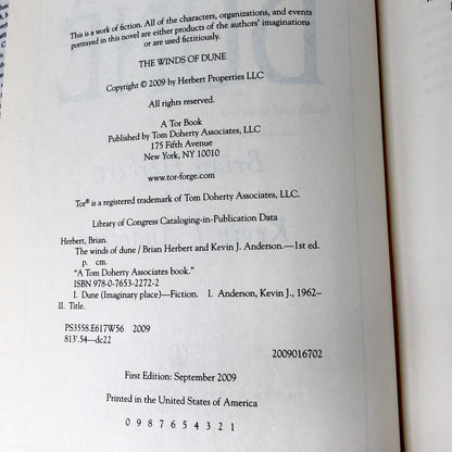 The Winds of Dune by Brian Herbert & Kevin J. Anderson [FIRST EDITION • FIRST PRINTING]