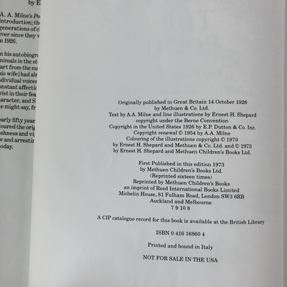 Winnie the Pooh by A.A. Milne [ILLUSTRATED UK EDITION] - Bookshop Apocalypse