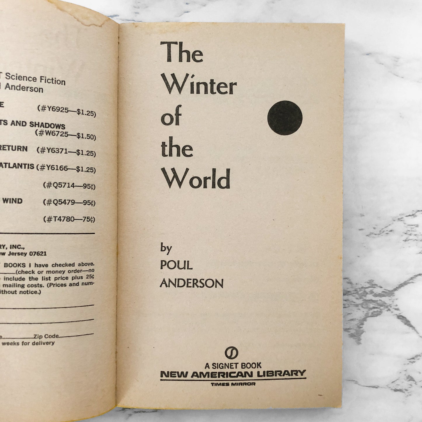 The Winter of the World by Poul Anderson [1976 PAPERBACK]