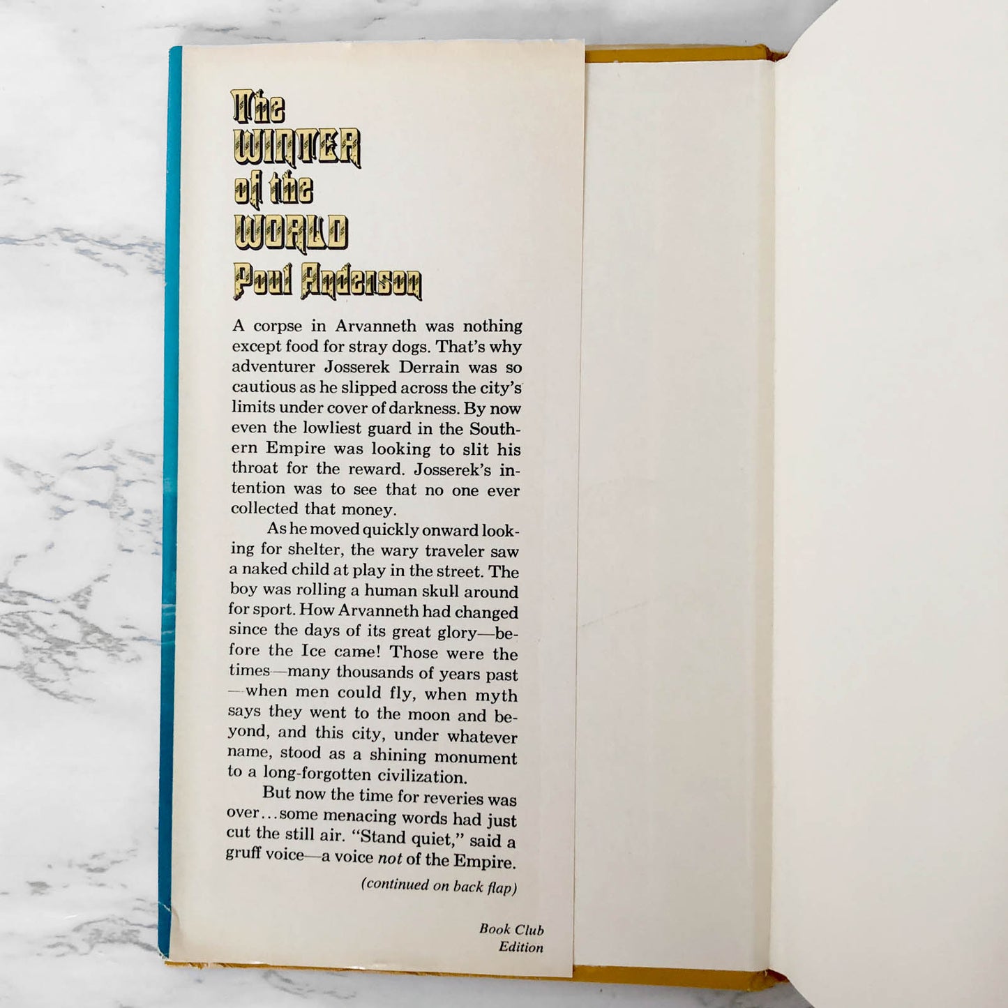 The Winter of the World by Poul Anderson [FIRST BOOK CLUB EDITION / 1975]