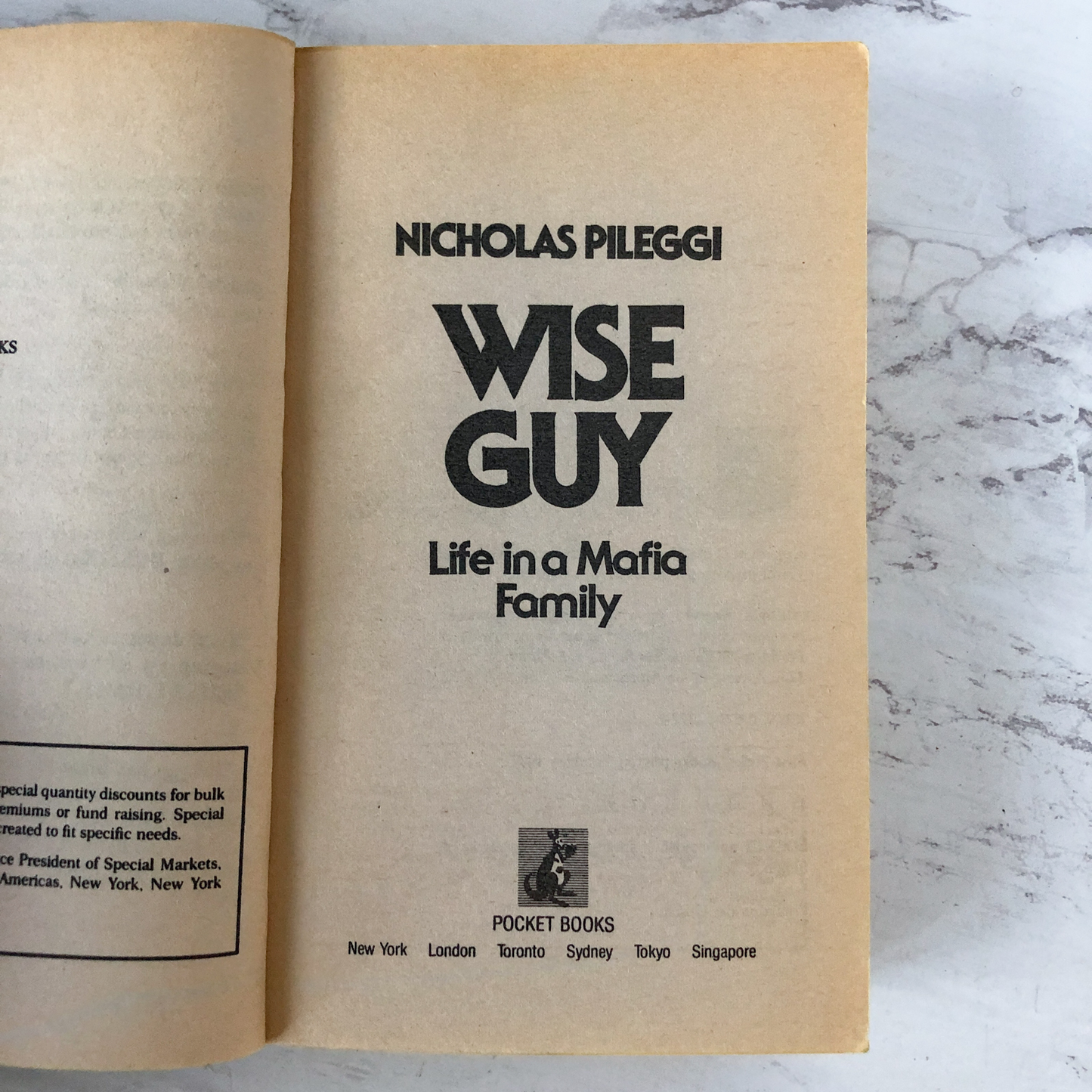 Wiseguy by Nicholas Pileggi [GOODFELLAS TIE-IN PAPERBACK] - Bookshop Apocalypse