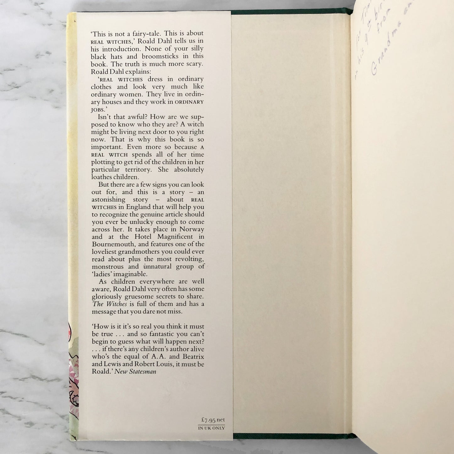 The Witches by Roald Dahl [U.K. FIRST EDITION / FIFTH PRINTING]