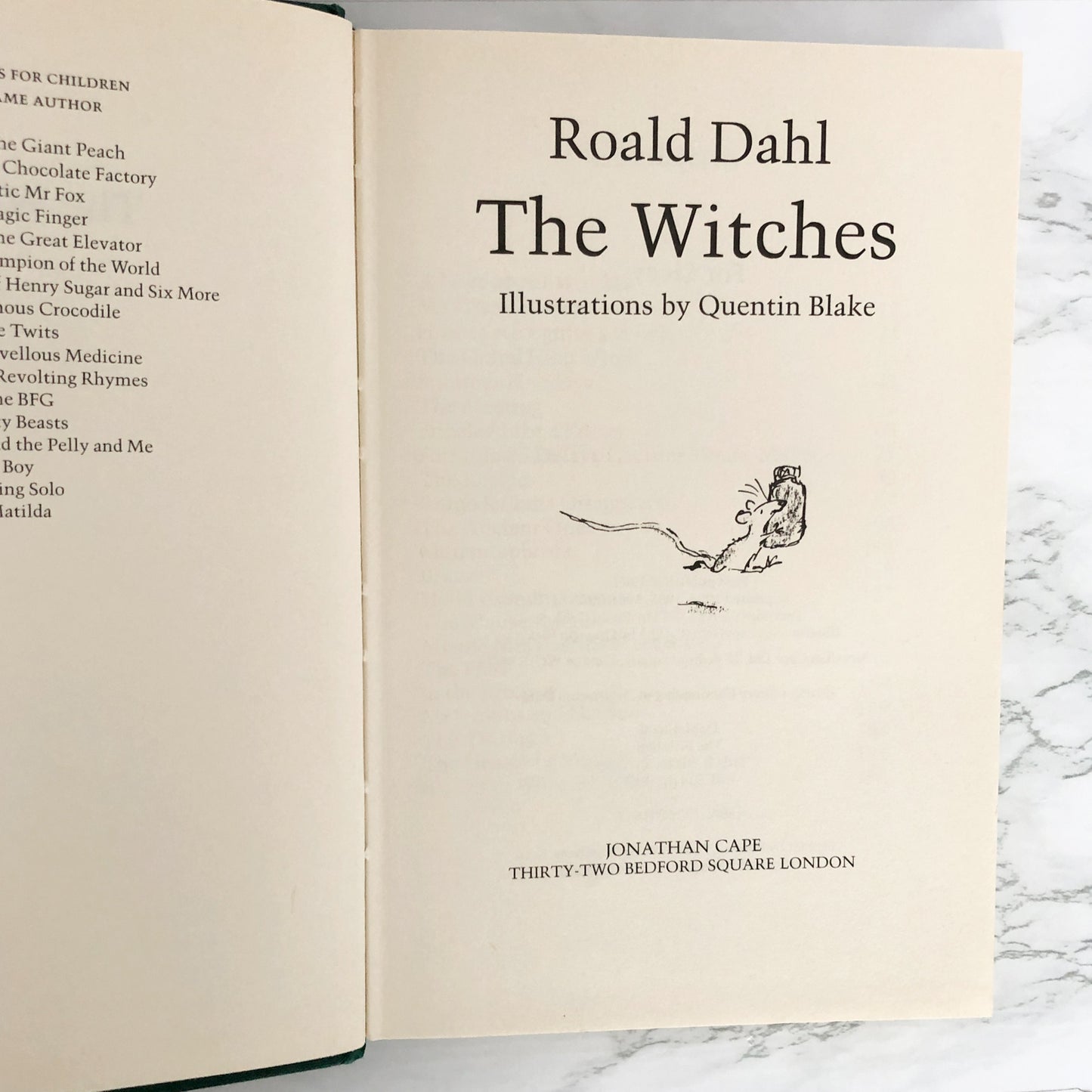 The Witches by Roald Dahl [U.K. FIRST EDITION / FIFTH PRINTING]