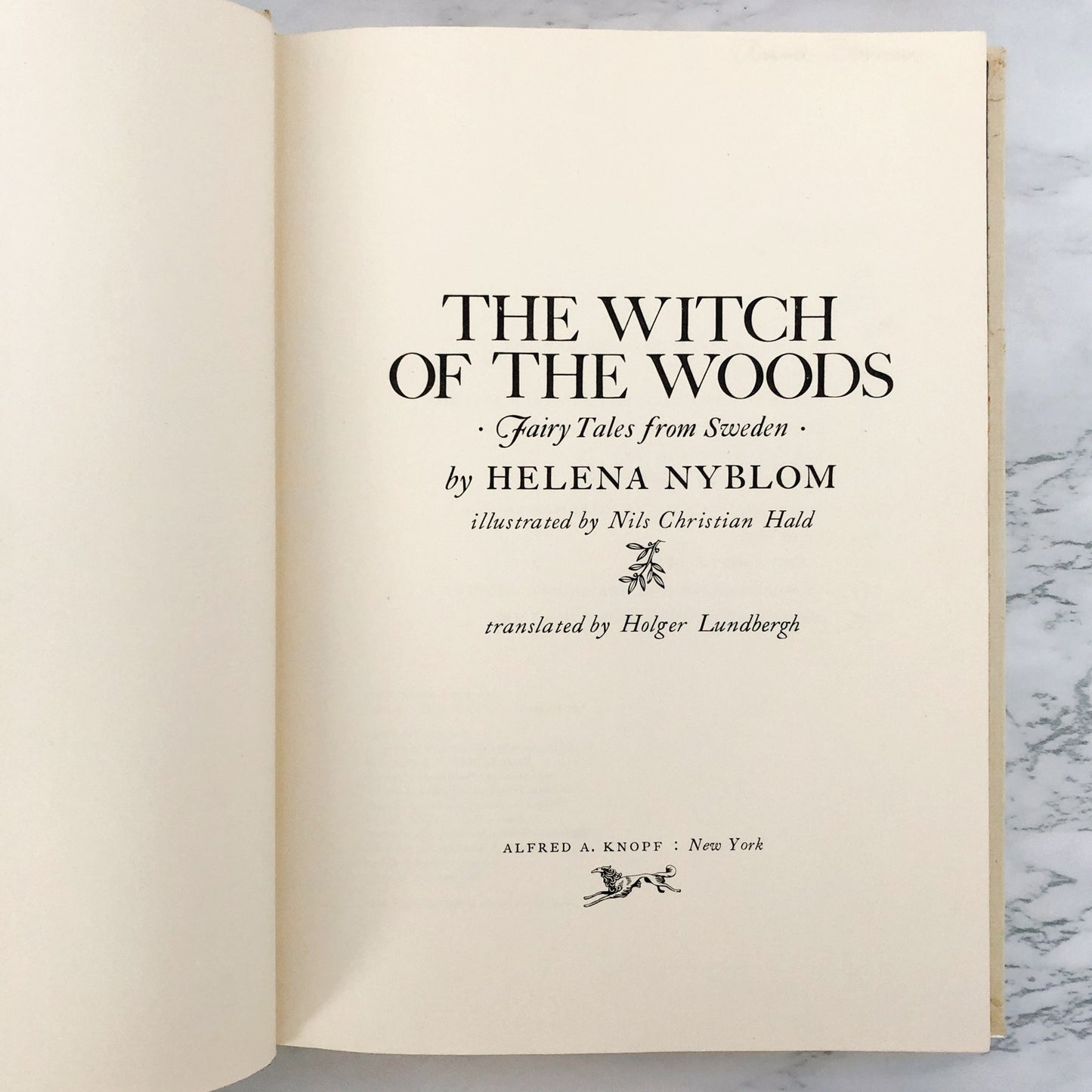 The Witch of the Woods: Fairy Tales from Sweden by Helena Nyblom [FIRST EDITION / 1968]