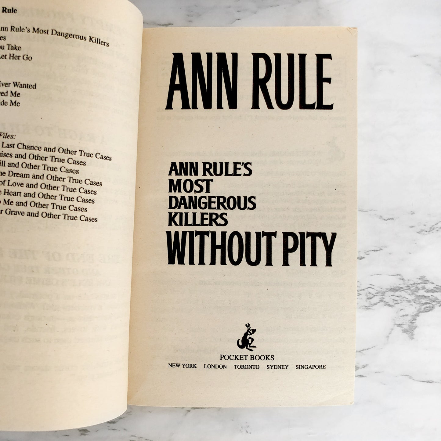 Without Pity: Ann Rule's Most Dangerous Killers [2003 PAPERBACK]