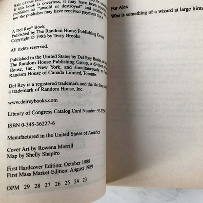 Wizard at Large by Terry Brooks [1989 PAPERBACK]