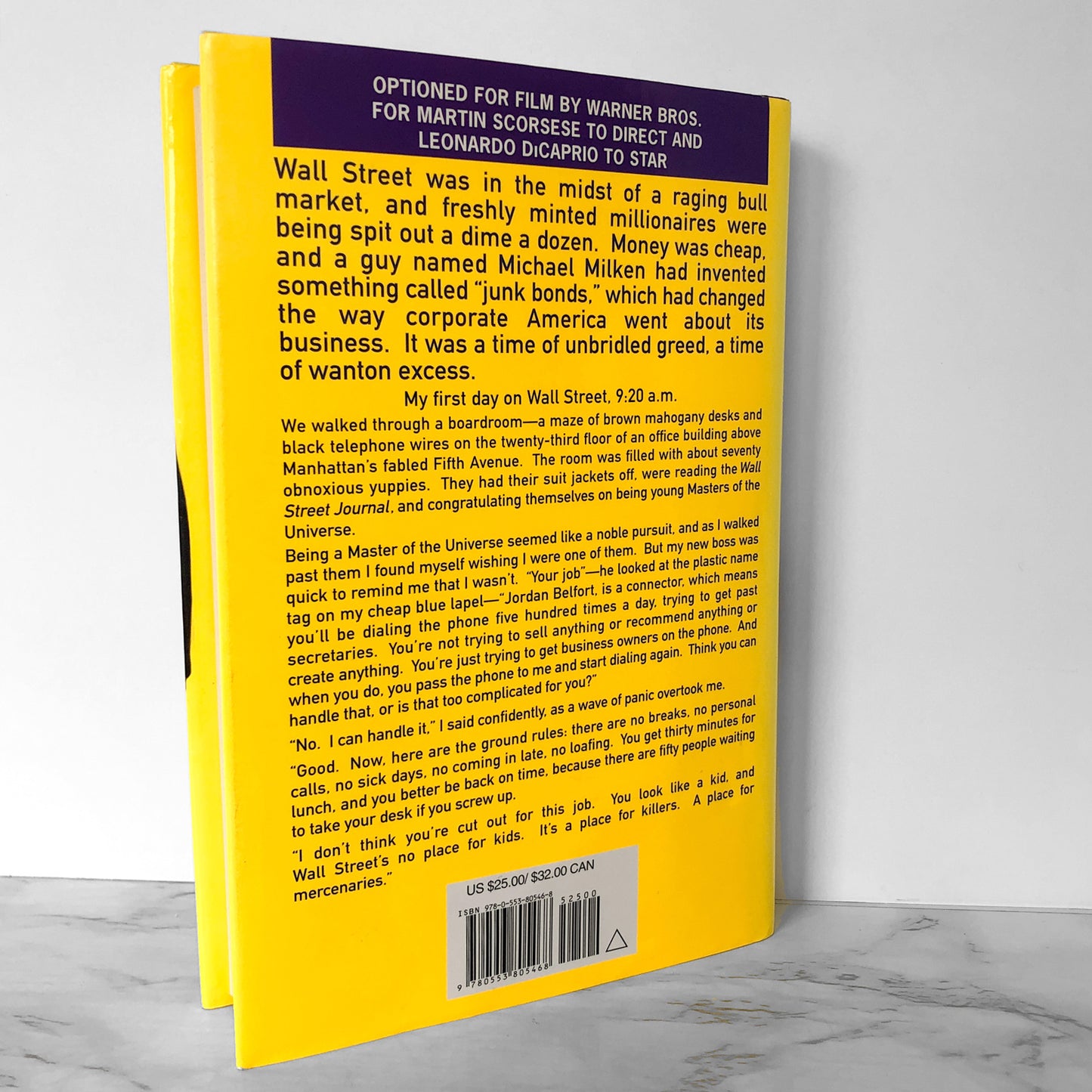 The Wolf of Wall Street by Jordan Belfort [FIRST EDITION / FIRST PRINTING]